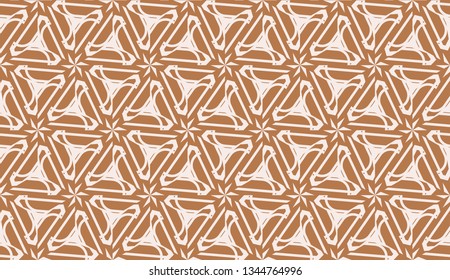 Modern pattern with curved line. Triangles, line, geometric elements. Vector Seamless illustration. Design for flyer, wallpaper, presentation, paper
