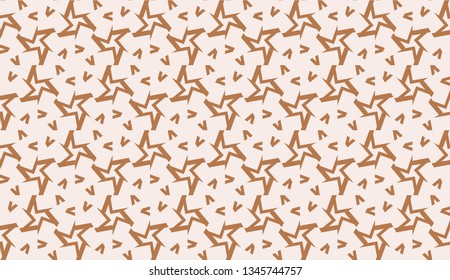 Modern pattern with curved line. Triangles, line, geometric elements. Vector Seamless illustration. Design for flyer, wallpaper, presentation, paper