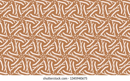 Modern pattern with curved line. Triangles, line, geometric elements. Vector Seamless illustration. Design for flyer, wallpaper, presentation, paper