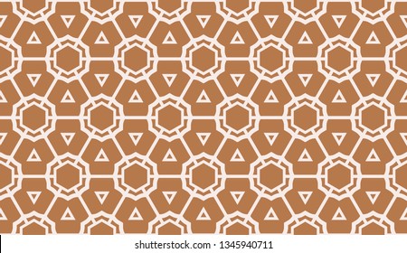 Modern pattern with curved line. Triangles, line, geometric elements. Vector Seamless illustration. Design for flyer, wallpaper, presentation, paper