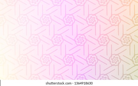 Modern pattern with curved line. Triangles, line, geometric elements. Vector illustration. Design for flyer, wallpaper, presentation, paper. Gradient color.