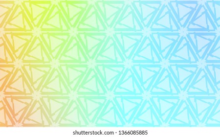 Modern pattern with curved line. Triangles, line, geometric elements. Vector illustration. Design for flyer, wallpaper, presentation, paper. Gradient color.