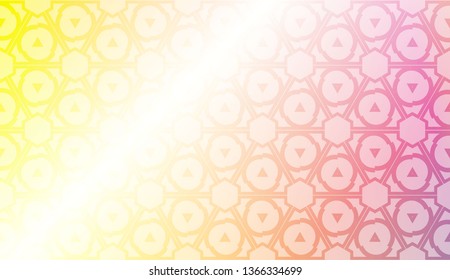 Modern pattern with curved line. Triangles, line, geometric elements. Vector illustration. Design for flyer, wallpaper, presentation, paper. Gradient color.