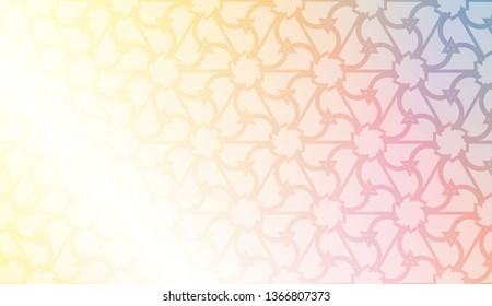Modern pattern with curved line. Triangles, line, geometric elements. Vector illustration. Design for flyer, wallpaper, presentation, paper. Gradient color.