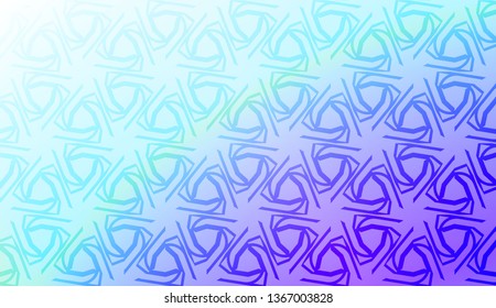 Modern pattern with curved line. Triangles, line, geometric elements. Vector illustration. Design for flyer, wallpaper, presentation, paper. Gradient color.