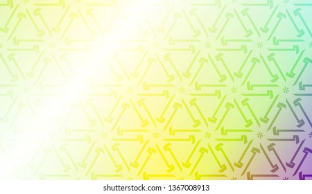 Modern pattern with curved line. Triangles, line, geometric elements. Vector illustration. Design for flyer, wallpaper, presentation, paper. Gradient color.