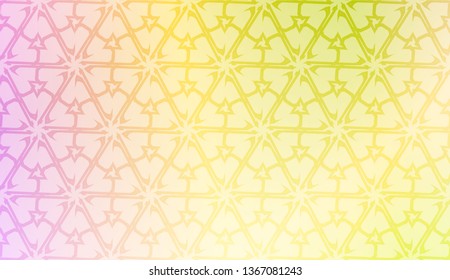 Modern pattern with curved line. Triangles, line, geometric elements. Vector illustration. Design for flyer, wallpaper, presentation, paper. Gradient color.
