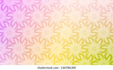 Modern pattern with curved line. Triangles, line, geometric elements. Vector illustration. Design for flyer, wallpaper, presentation, paper. Gradient color.