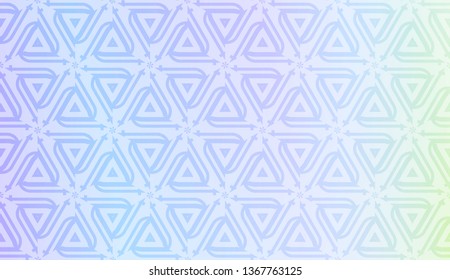Modern pattern with curved line. Triangles, line, geometric elements. Vector illustration. Design for flyer, wallpaper, presentation, paper. Gradient color.