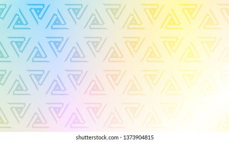 Modern pattern with curved line. Triangles, line, geometric elements. Vector illustration. Design for flyer, wallpaper, presentation, paper. Gradient color.