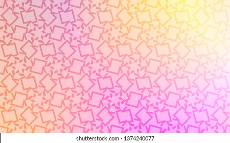 Modern pattern with curved line. Triangles, line, geometric elements. Vector illustration. Design for flyer, wallpaper, presentation, paper. Gradient color.