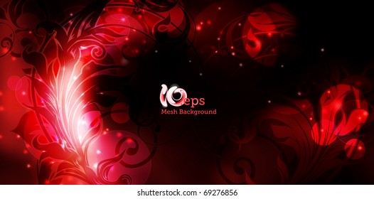 Modern Pattern dark red background, eps10