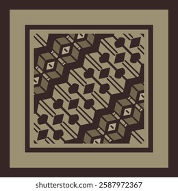Modern pattern for decoration. Print for tiles, textiles. Home  decor, interior design, cloth design. Frame. Ideal for interior design as interior painting.