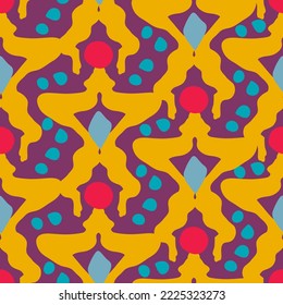 Modernes Musterdesign. Abstrakter Kunsthintergrund. Helle Farben. Vektorgrafik. Tapete. dunkler Hintergrund