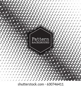 Modern pattern design in black and white