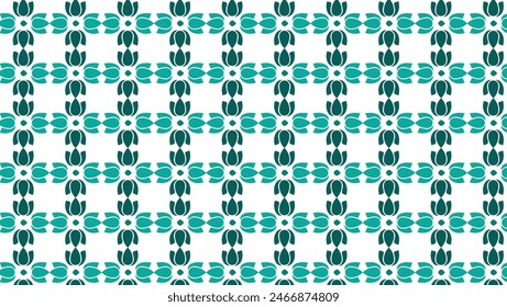 Modern Pattern Design. Blue and Green