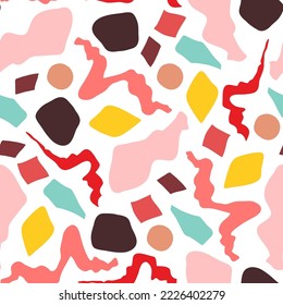 Diseño moderno de patrones. Colores brillantes. Fondo de escritorio. Resumen de antecedentes artísticos. Ilustración vectorial. Fondo claro
