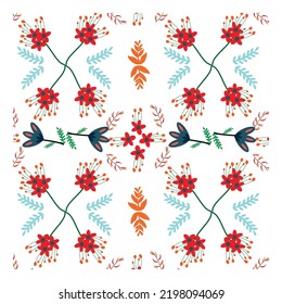 modernes Musterdesign, modisches, stilvolles Blumenmuster