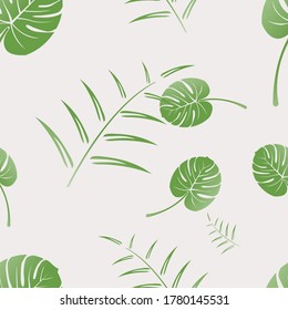 Modern pattern design with natural green style