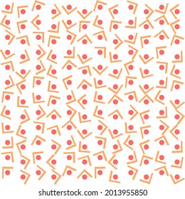 modern pattern design with square motif in geometry concept for textile or printing business