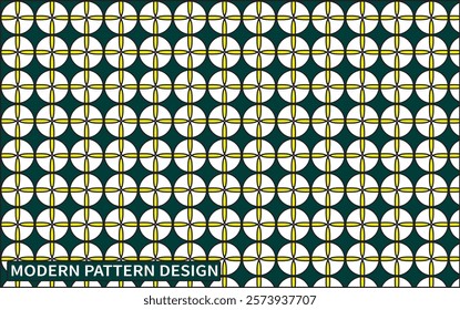 Modern Pattern Design with White and Yellow Colour