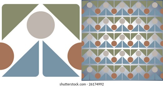 Modern pattern element for vector backgrounds