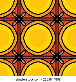 Modern pattern with ethnic African and Brazilian motifs