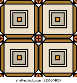 Modern pattern with ethnic African and Brazilian motifs