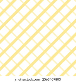  A modern pattern featuring diagonal lines intersecting with thinner gray diagonal lines on a white background, creating a striking checkered grid design ideal for contemporary textiles