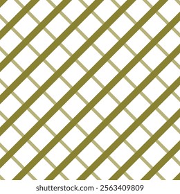  A modern pattern featuring diagonal lines intersecting with thinner gray diagonal lines on a white background, creating a striking checkered grid design ideal for contemporary textiles