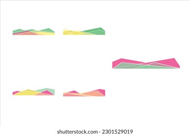 Diseño de vectores de pie de página de patrón moderno