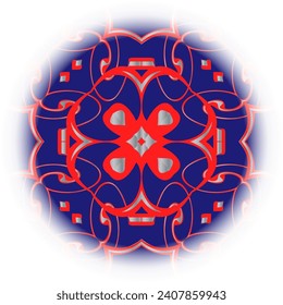 Modern pattern with geometric ornaments for invitation card, scrapbook, banner, postcard. Ornaments on dishes, textiles, wallpaper. 