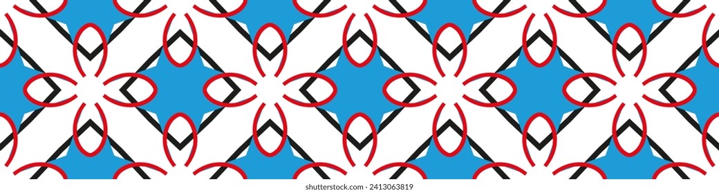 Modern pattern with geometric ornaments for invitation card, scrapbook, banner, postcard. Ornaments on dishes, textiles, wallpaper. 