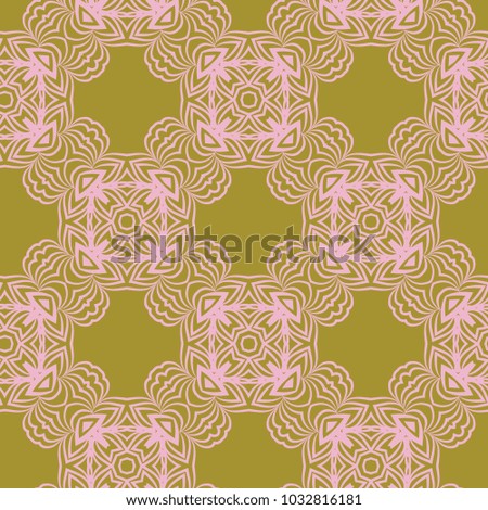 Modern pattern with geometric stilysh design. Vector illustration on color background
