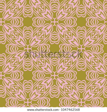Modern pattern with geometric stilysh design. Vector illustration on color background