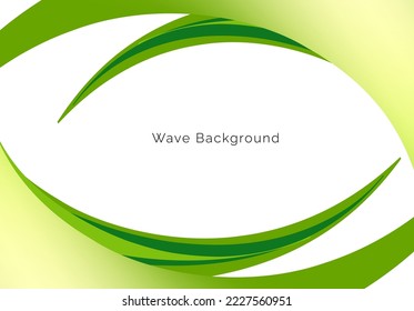 Vector de fondo de diseño de onda verde de patrón moderno