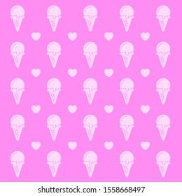 Modern pattern ice cream flat design