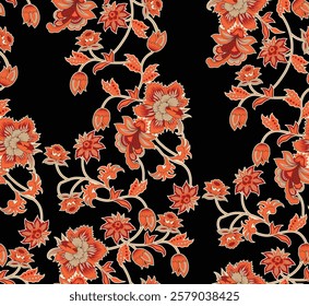 Modern Pattern minimalist geometric layouts enhanced with organic floral flourishes for stylish wallpapers, sophisticated gift wraps, and textiles.