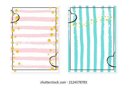 Modern Pattern. Mint Flyer. Rose Glowing Painting. Christmas Starburst Set. Turquoise Romantic Magazine. Pink Splatter Element. Stripe Grunge Card. Golden Modern Pattern
