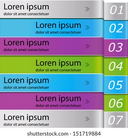 Modern pattern of multi-colored stripes. Perfect for web design, presentations, as a template, layout.