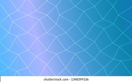 Modern pattern in polygonal mesh style. For wallpaper, presentation background, interior design, fashion print. Vector illustration. Creative gradient color