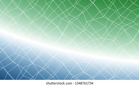 Modern pattern in polygonal mesh style. Decorative design For interior wallpaper, smart design, fashion print. Vector illustration. Creative gradient color
