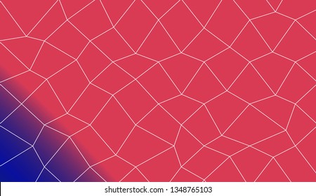 Modern pattern in polygonal mesh style. Decorative design For interior wallpaper, smart design, fashion print. Vector illustration. Creative gradient color