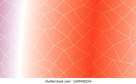 Modern pattern in polygonal mesh style. Decorative design For interior wallpaper, smart design, fashion print. Vector illustration. Creative gradient color