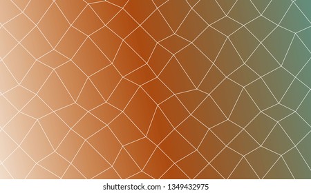 Modern pattern in polygonal mesh style. Decorative design For interior wallpaper, smart design, fashion print. Vector illustration. Creative gradient color
