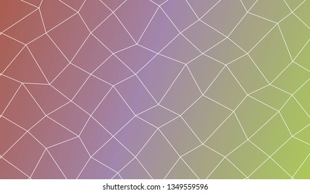 Modern pattern in polygonal mesh style. Decorative design For interior wallpaper, smart design, fashion print. Vector illustration. Creative gradient color