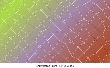 Modern pattern in polygonal mesh style. Decorative design For interior wallpaper, smart design, fashion print. Vector illustration. Creative gradient color