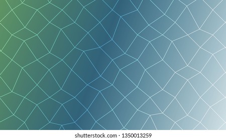 Modern pattern in polygonal mesh style. Decorative design For interior wallpaper, smart design, fashion print. Vector illustration. Creative gradient color