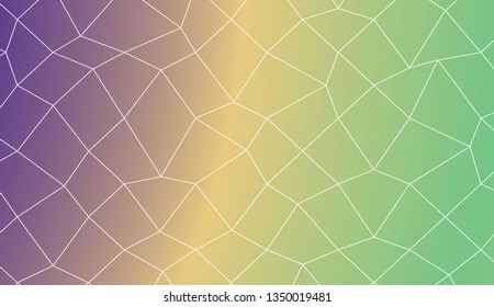 Modern pattern in polygonal mesh style. For wallpaper, presentation background, interior design, fashion print. Vector illustration. Creative gradient color