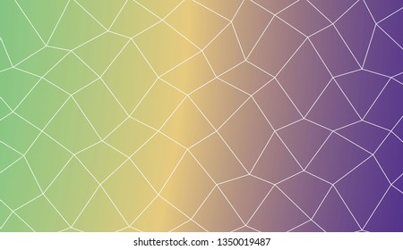 Modern pattern in polygonal mesh style. For wallpaper, presentation background, interior design, fashion print. Vector illustration. Creative gradient color